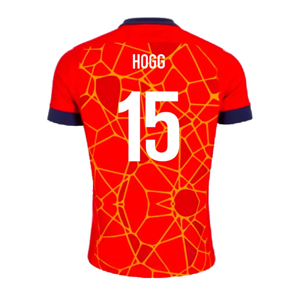 2024-2025 Scotland Rugby Training Jersey (Red) (Hogg 15)_2