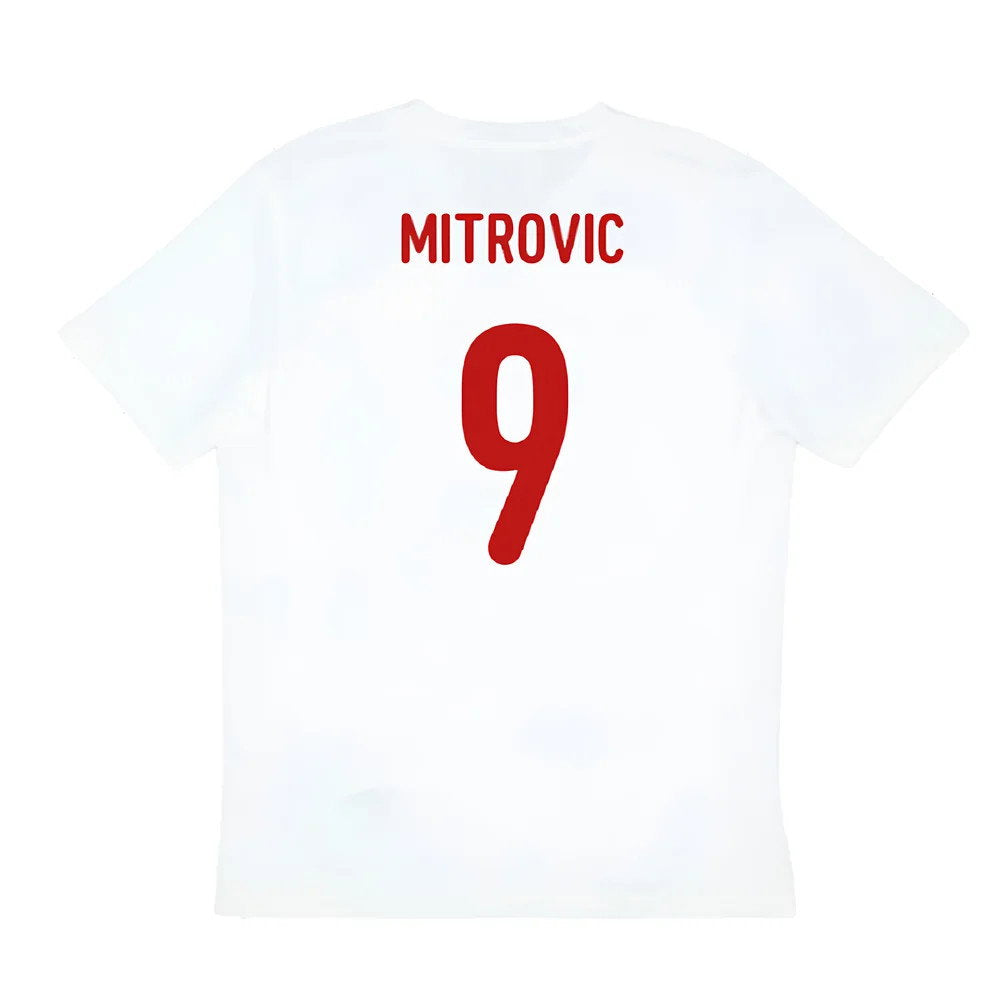 2024-2025 Serbia Training Jersey (White) (Mitrovic 9)_2