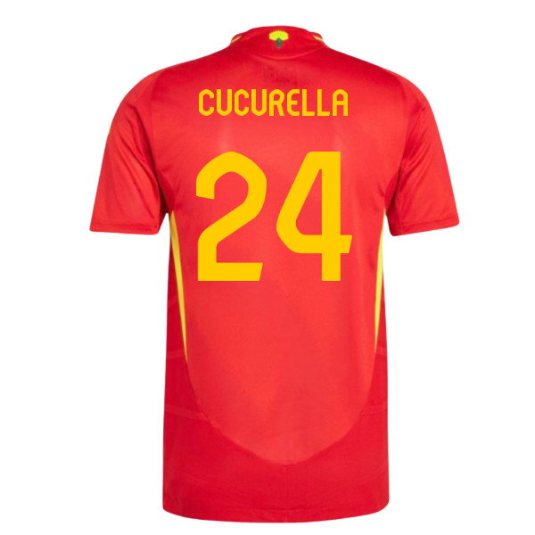 2024-2025 Spain Authentic Home Shirt (Cucurella 24)_0