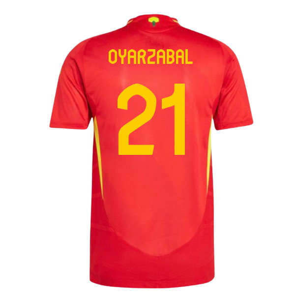 2024-2025 Spain Authentic Home Shirt (Oyarzabal 21)_0