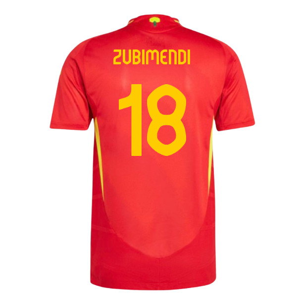 2024-2025 Spain Authentic Home Shirt (Zubimendi 18)_0