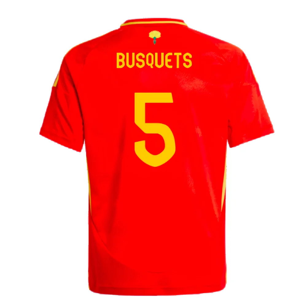 2024-2025 Spain Home Shirt (Kids) (Busquets 5)_2