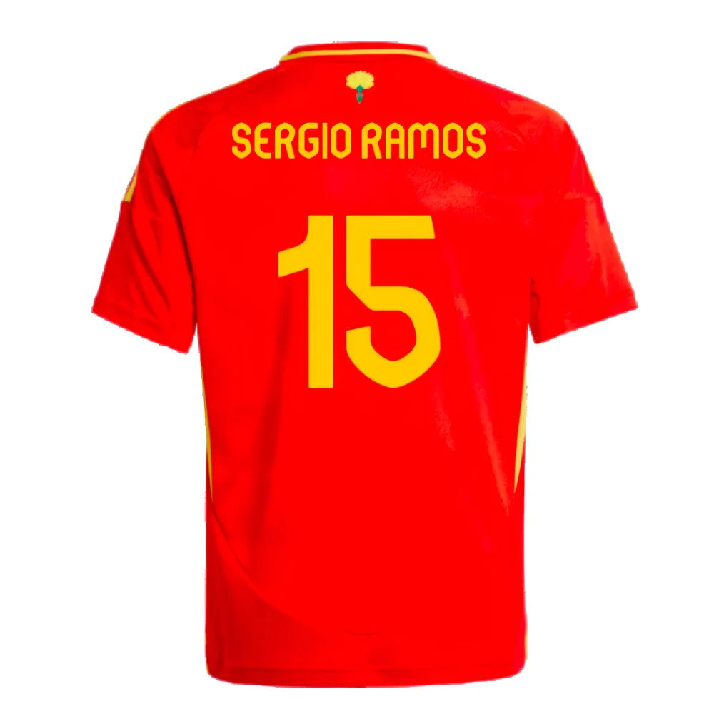 2024-2025 Spain Home Shirt (Kids) (Sergio Ramos 15)_2