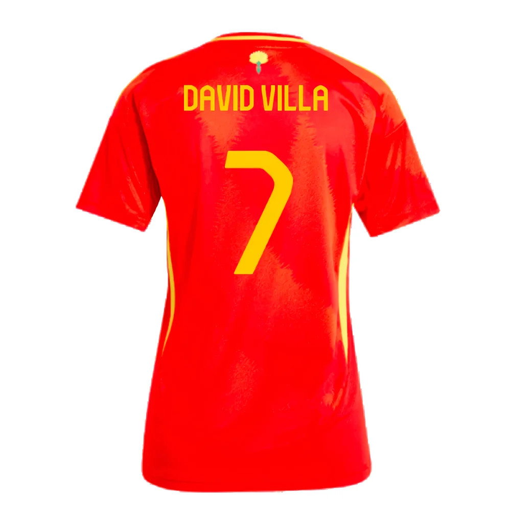 2024-2025 Spain Home Shirt (Ladies) (David Villa 7)_2
