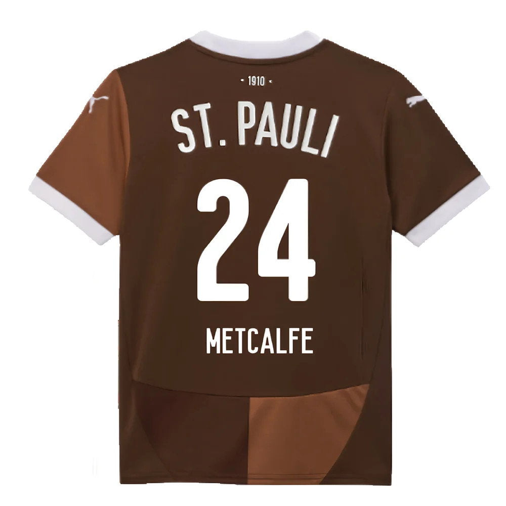2024-2025 St Pauli Home Shirt (Kids) (Metcalfe 24)_2