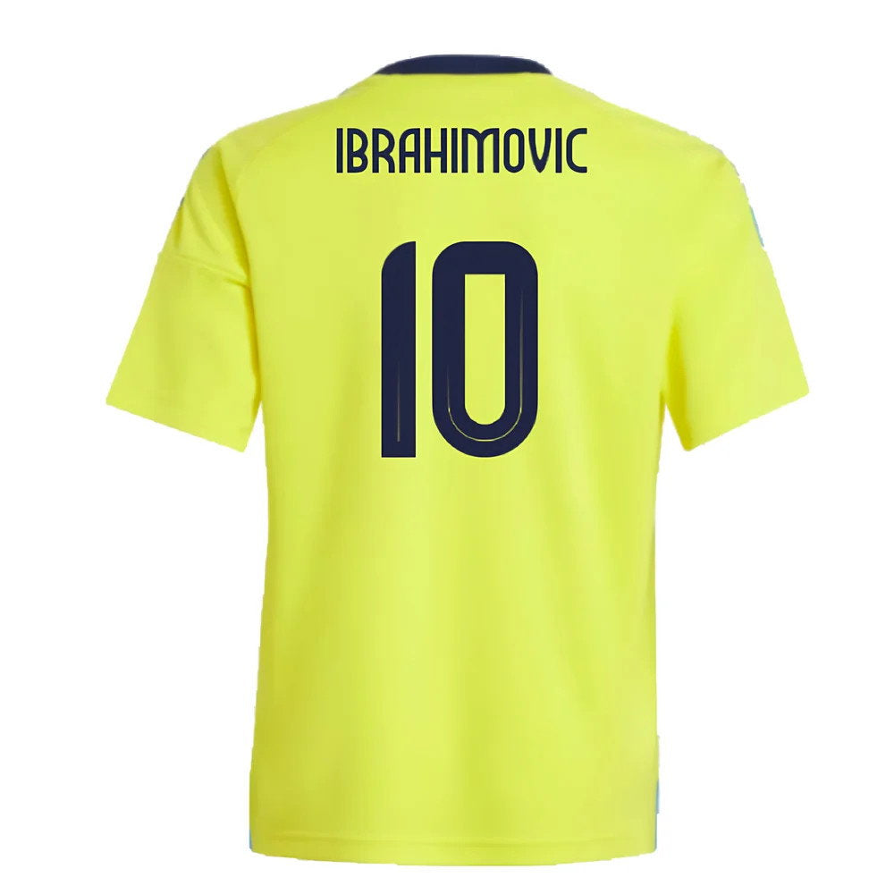 2024-2025 Sweden Home Fan Shirt (Kids) (IBRAHIMOVIC 10)_2