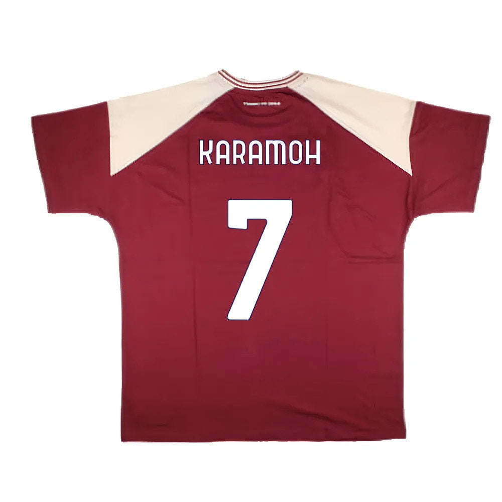 2024-2025 Torino Free Time T-Shirt (Burgundy) (Karamoh 7)_2