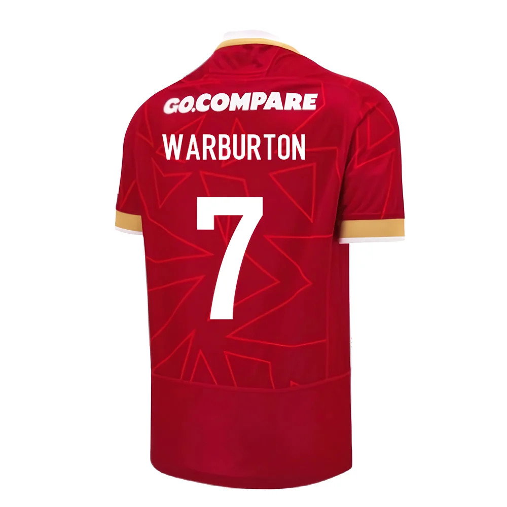 2024-2025 Wales WRU Home Pathway Poly Rugby Shirt (Warburton 7)_2
