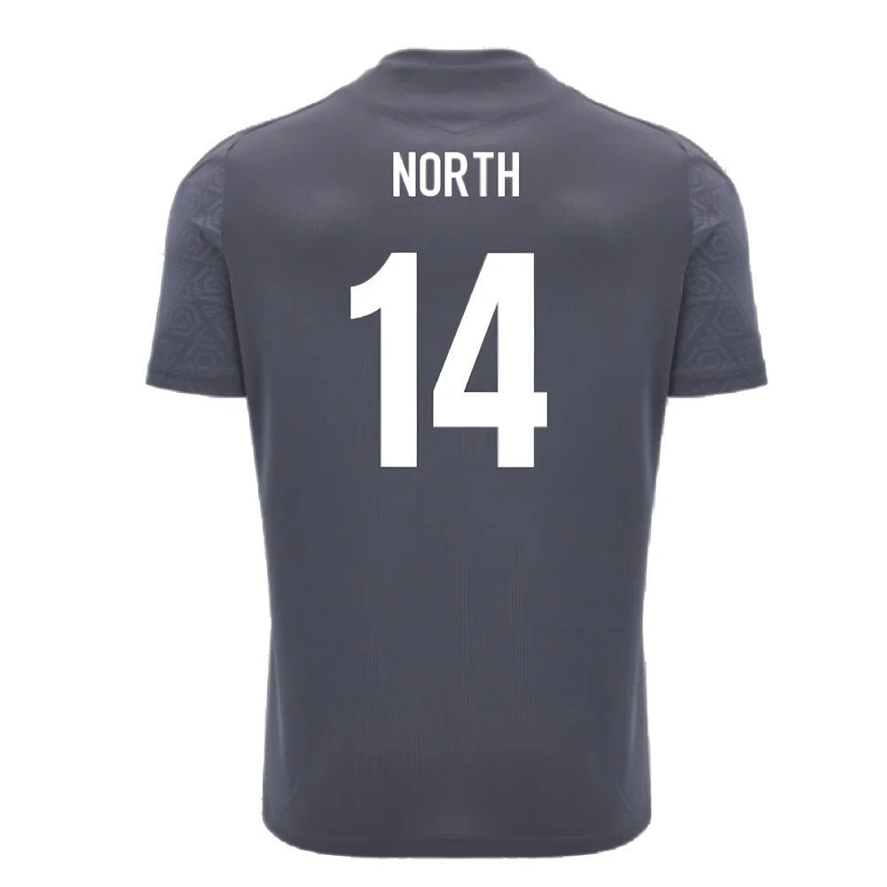 2024-2025 Wales WRU Rugby Training Poly Shirt (Anthracite) - Kids (North 14)_2