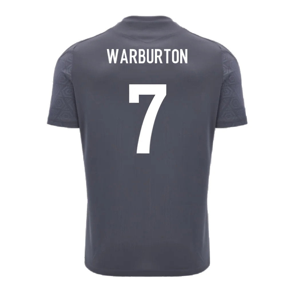 2024-2025 Wales WRU Rugby Training Poly Shirt (Anthracite) - Kids (Warburton 7)_2
