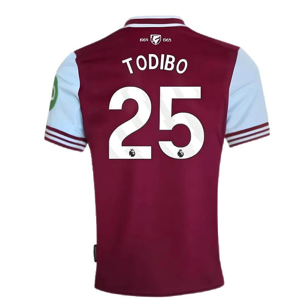 2024-2025 West Ham Home Shirt (Todibo 25)_2