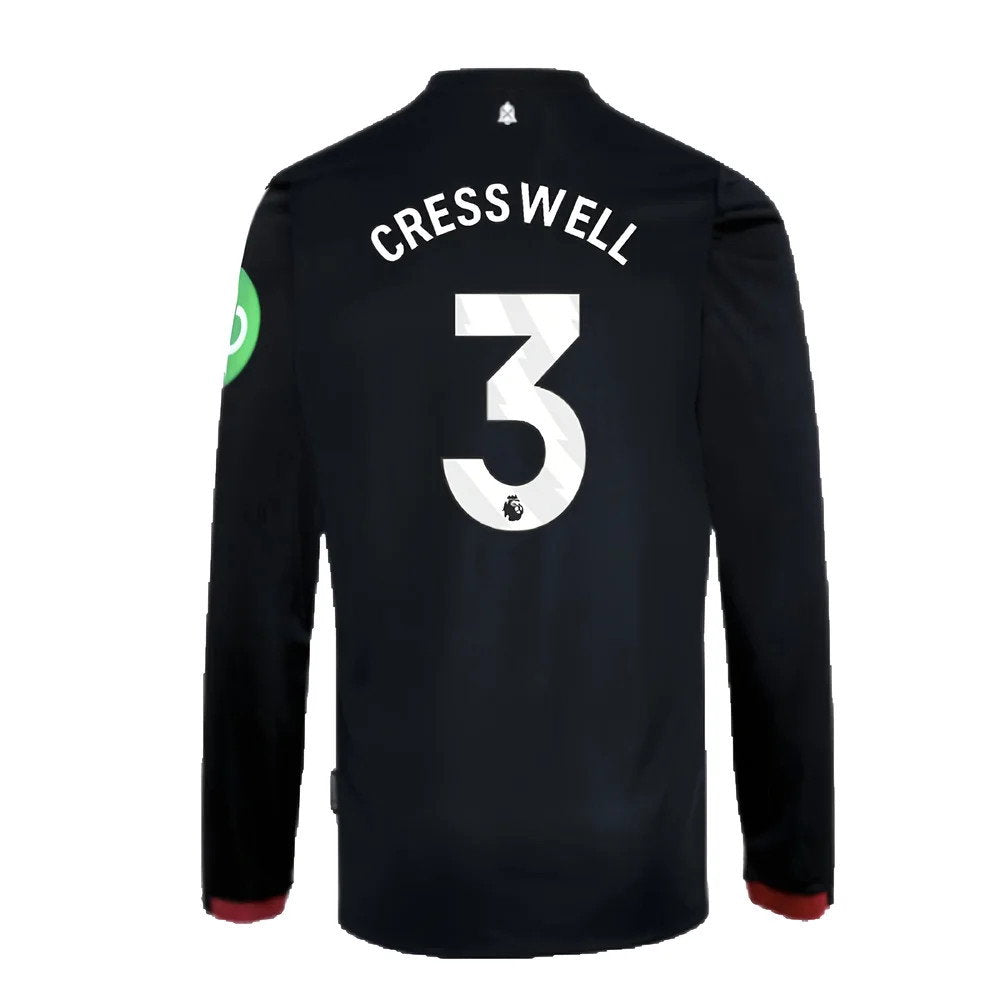 2024-2025 West Ham Long Sleeve Away Shirt (Kids) (Cresswell 3)_2