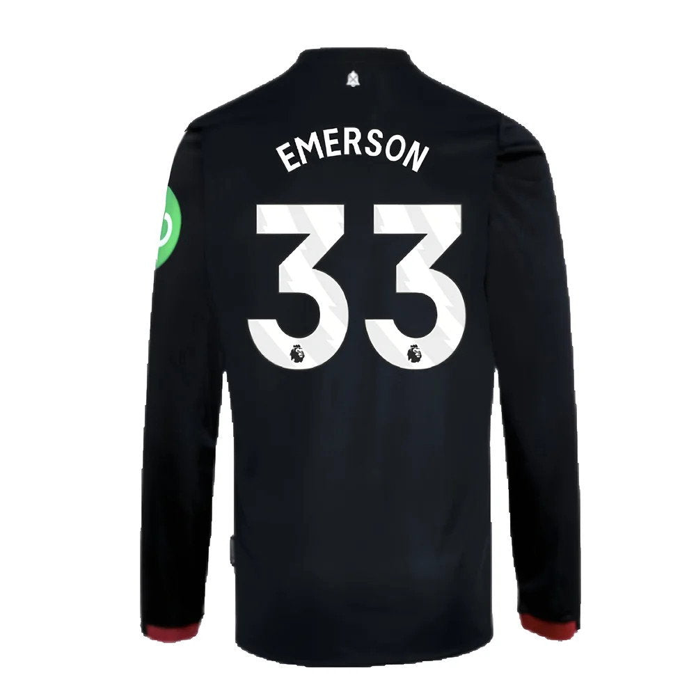 2024-2025 West Ham Long Sleeve Away Shirt (Kids) (Emerson 33)_2