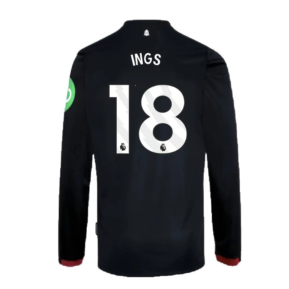 2024-2025 West Ham Long Sleeve Away Shirt (Kids) (Ings 18)_2
