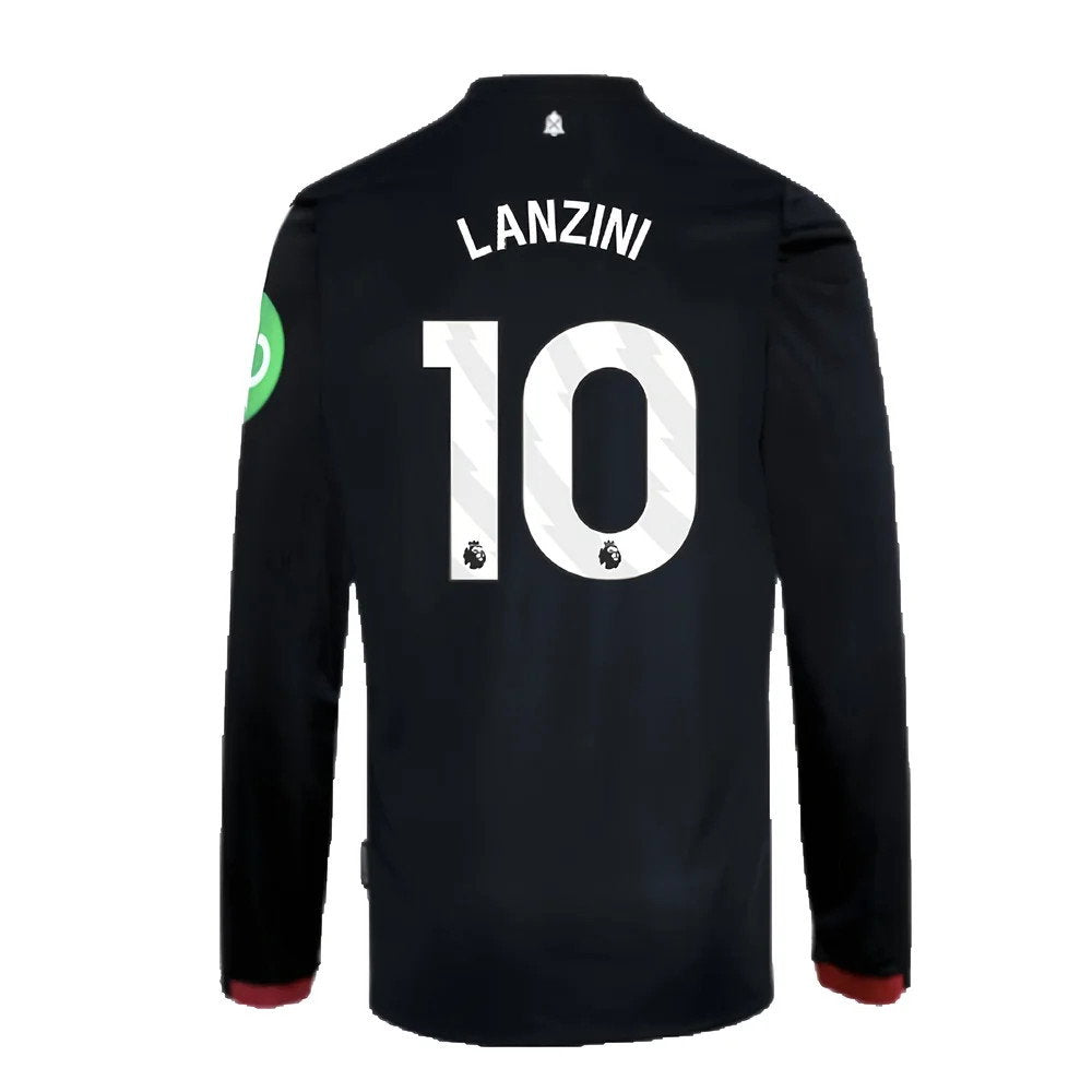 2024-2025 West Ham Long Sleeve Away Shirt (Kids) (Lanzini 10)_2