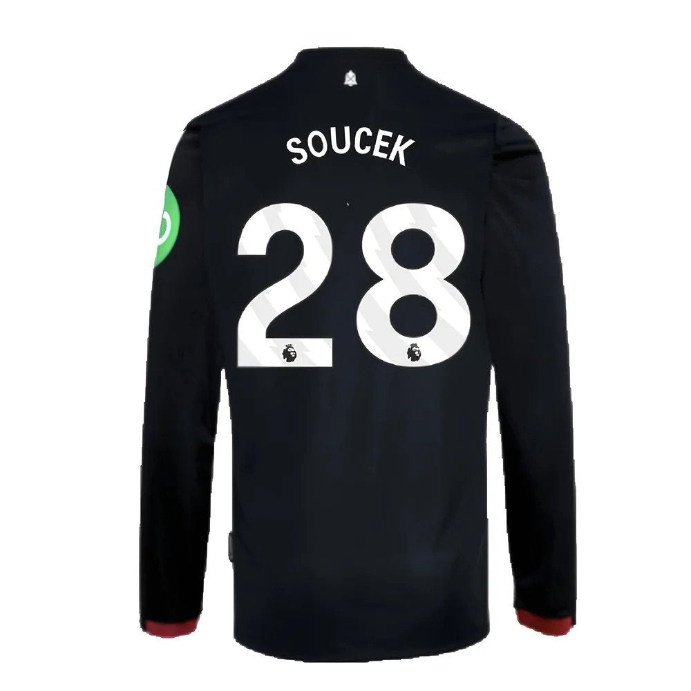 2024-2025 West Ham Long Sleeve Away Shirt (Kids) (Soucek 28)_2