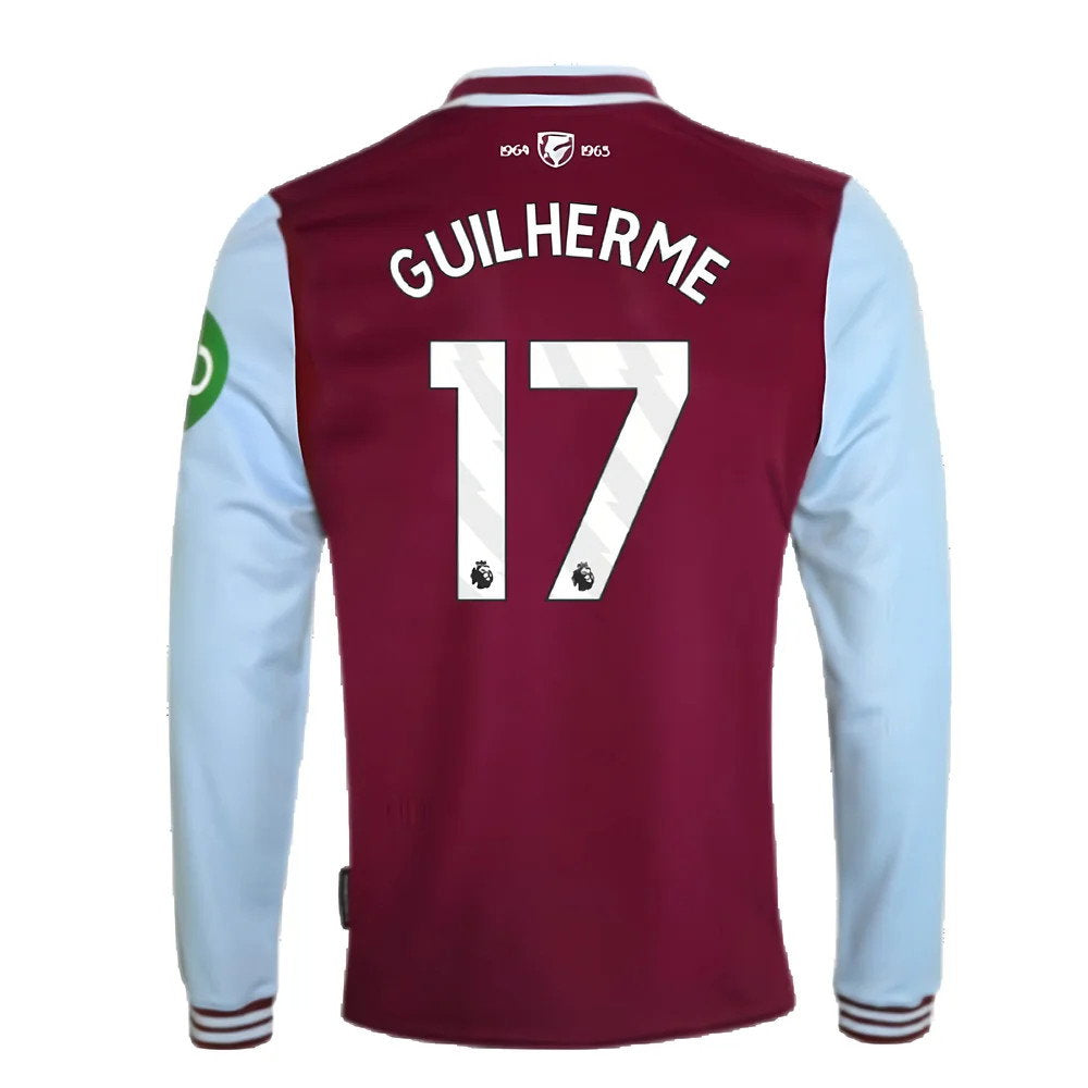 2024-2025 West Ham Long Sleeve Home Shirt (Kids) (Guilherme 17)_2