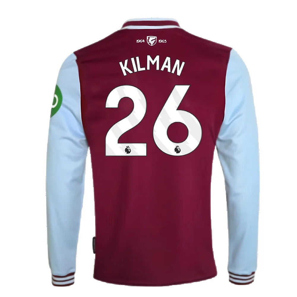 2024-2025 West Ham Long Sleeve Home Shirt (Kids) (Kilman 26)_2