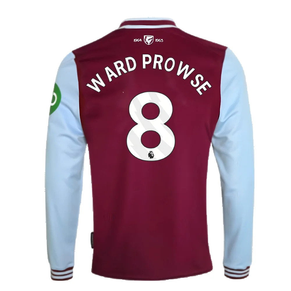 2024-2025 West Ham Long Sleeve Home Shirt (Kids) (Ward Prowse 8)_2