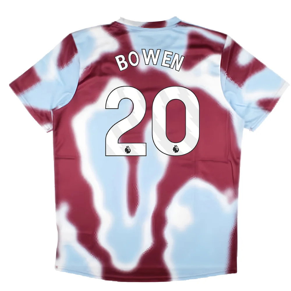 2024-2025 West Ham Warm Up Jersey (New Claret) (Bowen 20)_2
