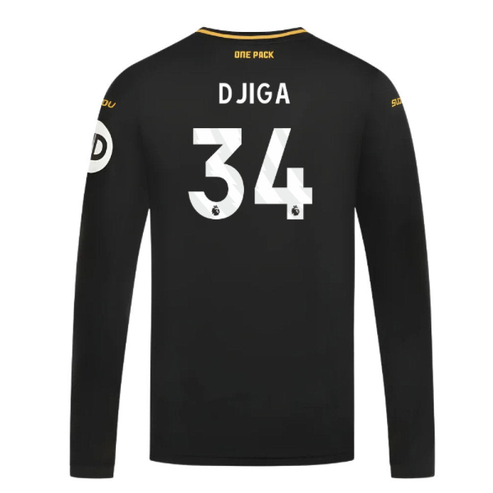2024-2025 Wolves Long Sleeve Away Shirt (Djiga 34)_0