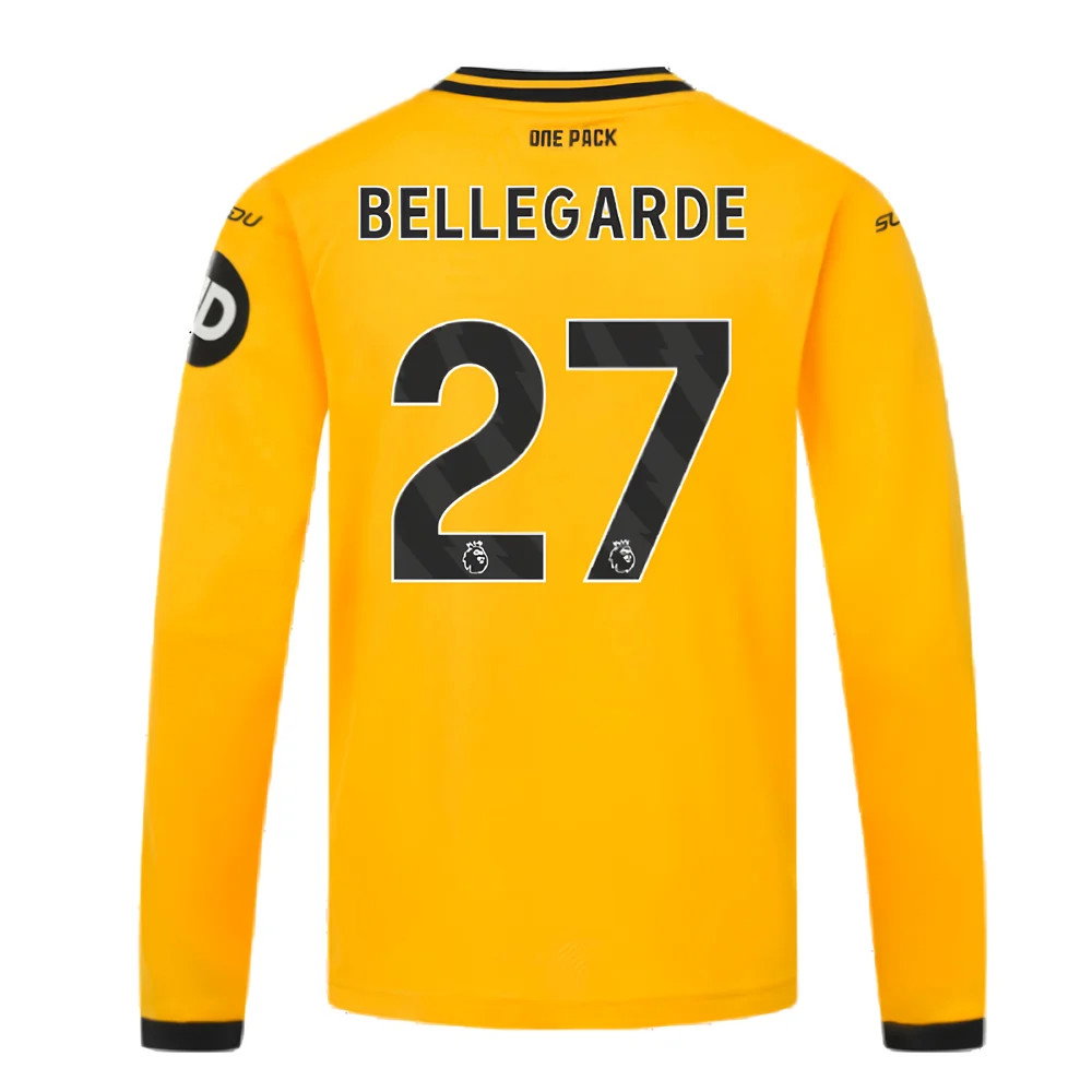 2024-2025 Wolves Long Sleeve Home Shirt (Kids) (Bellegarde 27)_2