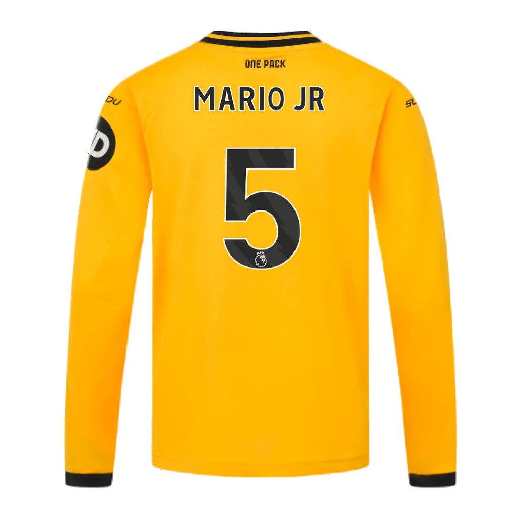 2024-2025 Wolves Long Sleeve Home Shirt (Kids) (Mario JR 5)_2