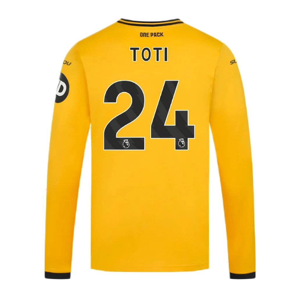 2024-2025 Wolves Long Sleeve Home Shirt (Toti 24)_2