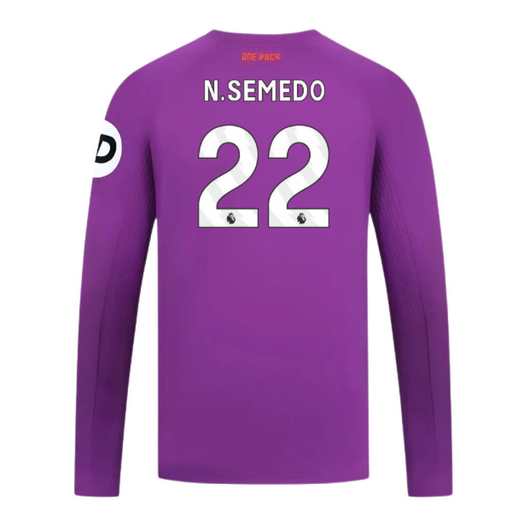 2024-2025 Wolves Long Sleeve Third Shirt (N.Semedo 22)_0