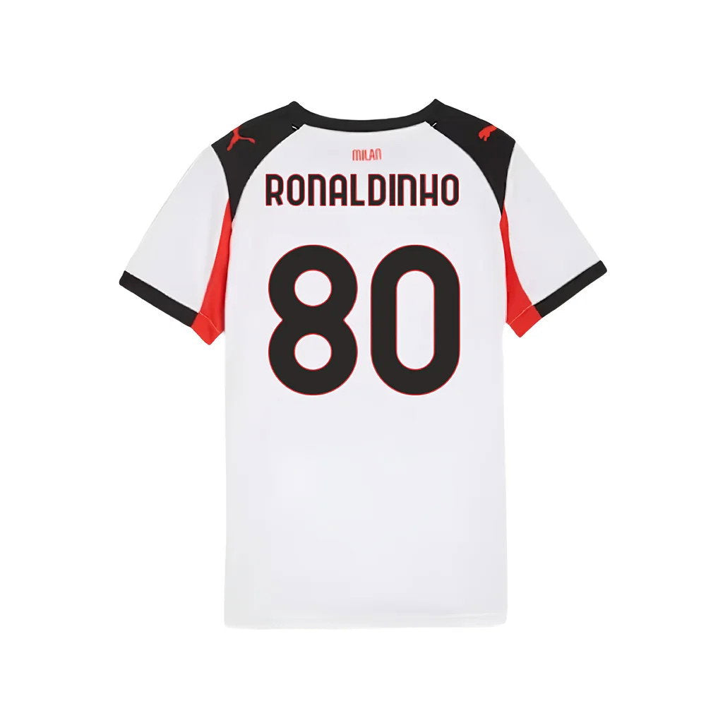 2025-2026 AC Milan Away Shirt (Kids) (Ronaldinho 80)_0