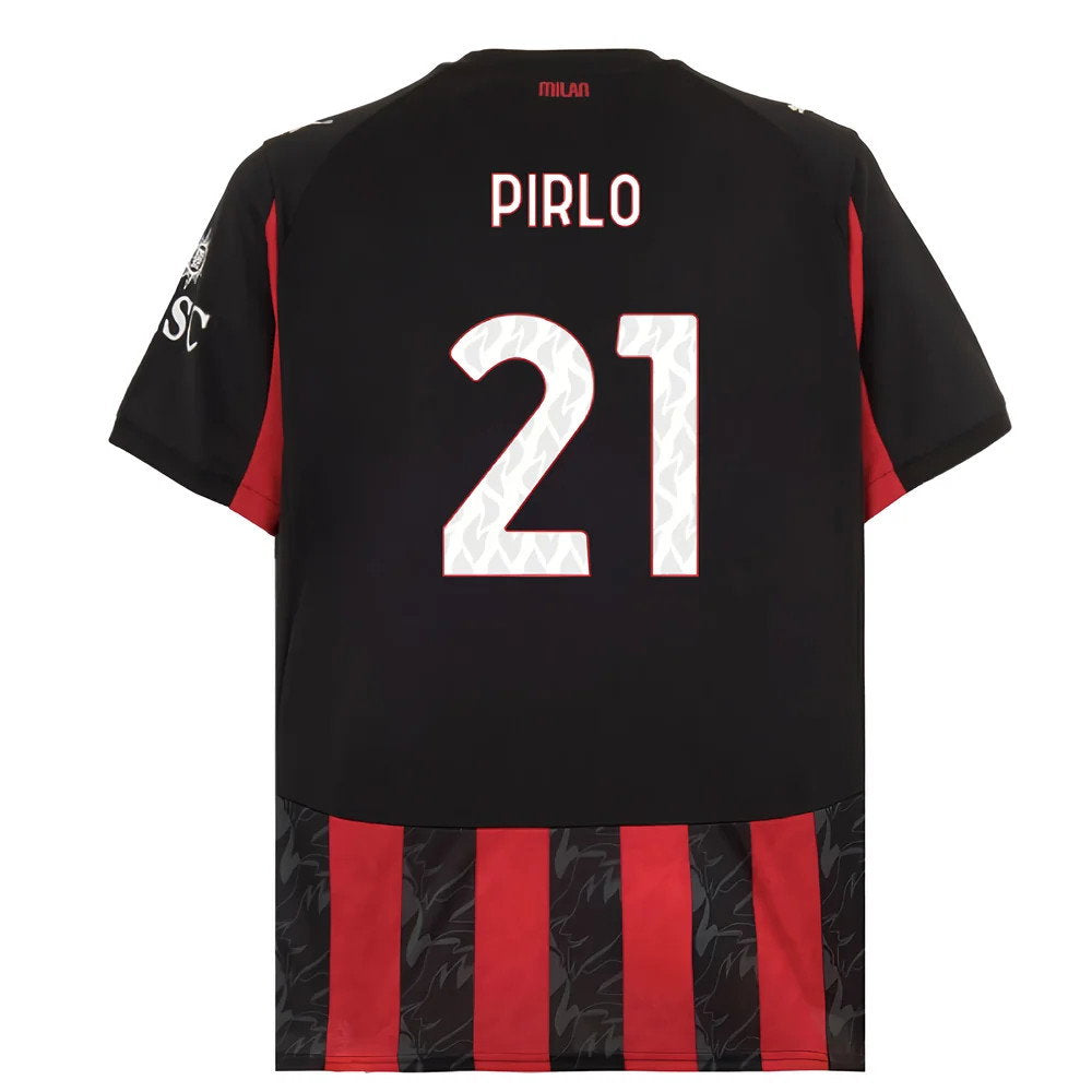 2025-2026 AC Milan Home Shirt (Pirlo 21)_0