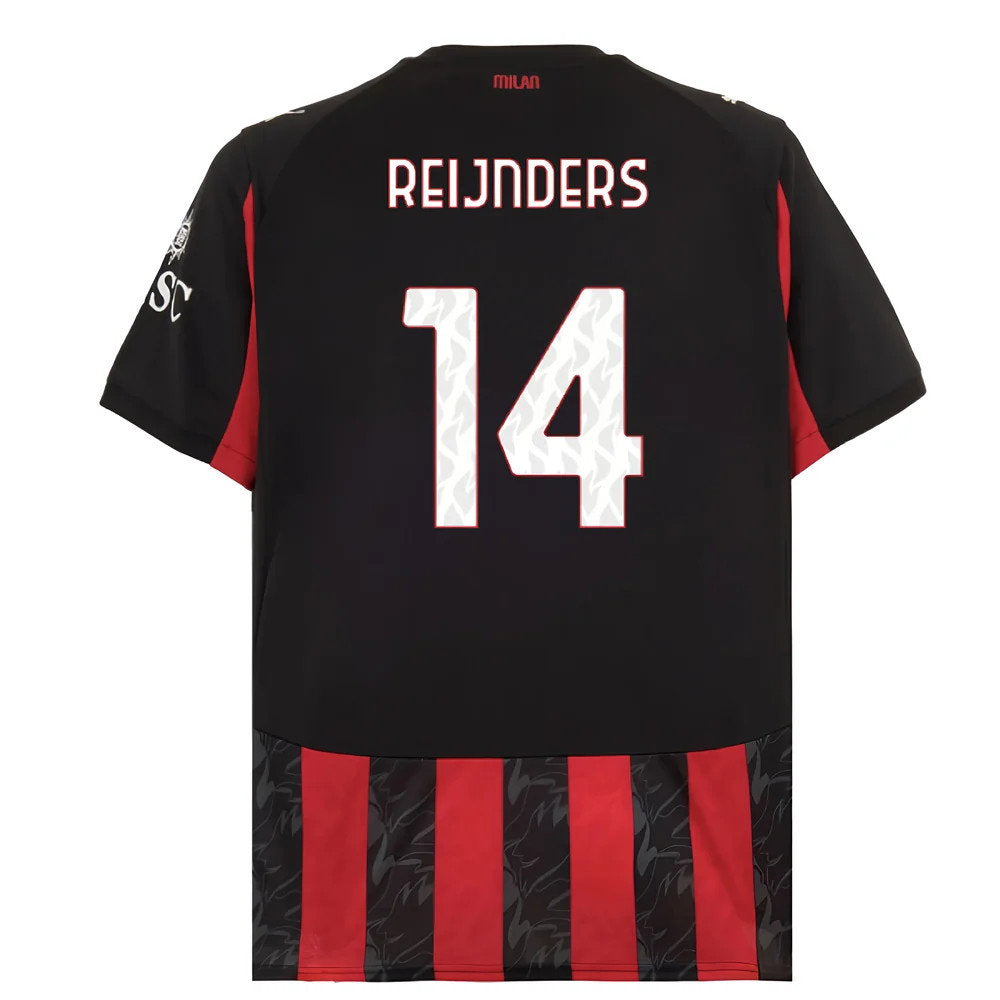 2025-2026 AC Milan Home Shirt (Reijnders 14)_0