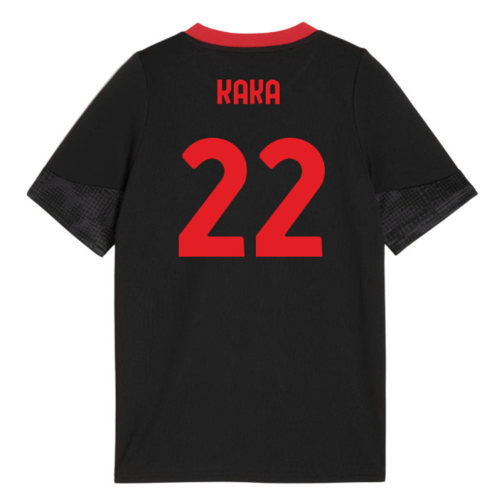 2025-2026 AC Milan Training Jersey (Black) - Kids (Kaka 22)_0