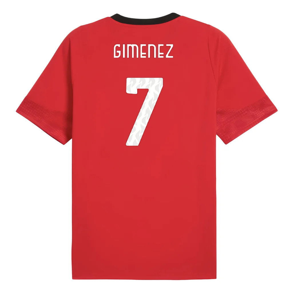 2025-2026 AC Milan Training Jersey (Red) (Gimenez 7)_0