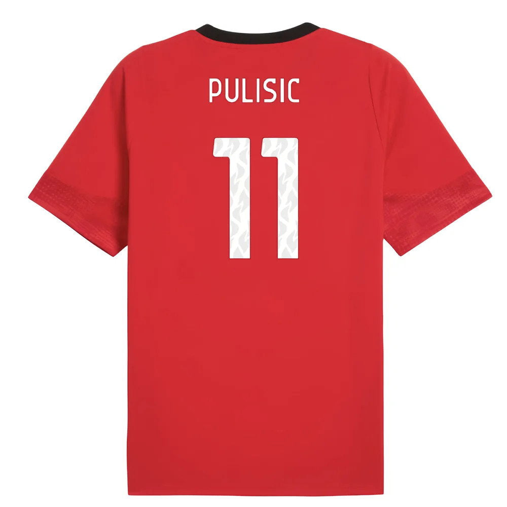2025-2026 AC Milan Training Jersey (Red) (Pulisic 11)_0