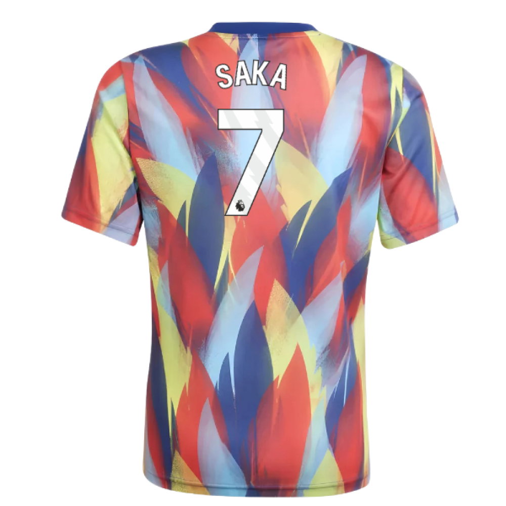 2025-2026 Arsenal Pre-Match Shirt (Victory Blue) - Kids (Saka 7)_0