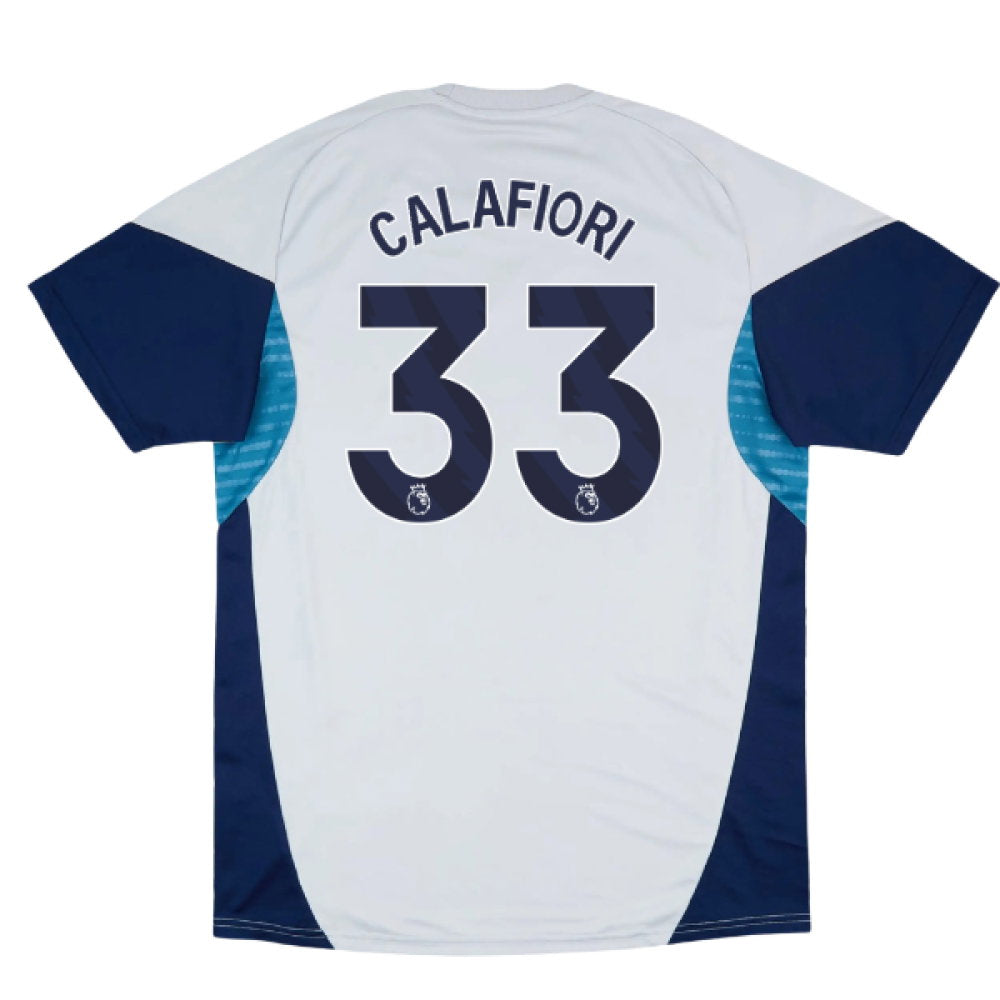 2025-2026 Arsenal Training Shirt (Grey Two) (Calafiori 33)_0