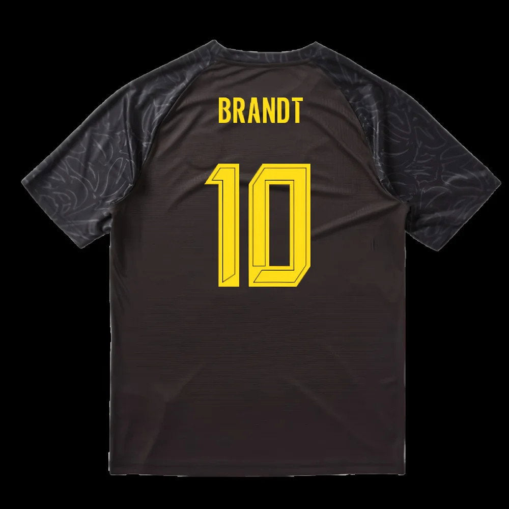 2025-2026 Borussia Dortmund Warm Up Jersey (Black) (Brandt 10)_0