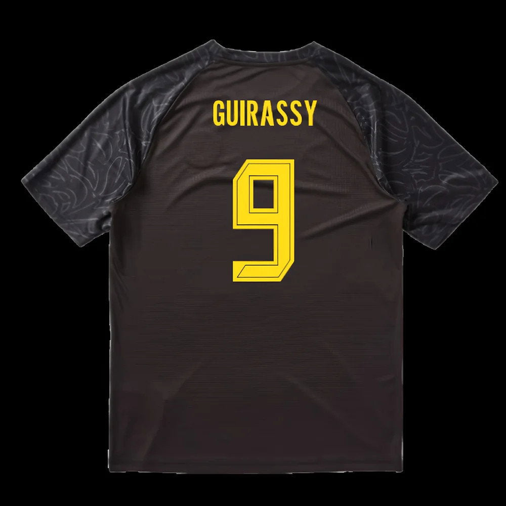 2025-2026 Borussia Dortmund Warm Up Jersey (Black) (Guirassy 9)_0