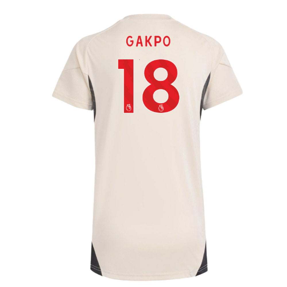 2025-2026 Liverpool Training Jersey (White) - Womens (Gakpo 18)_0