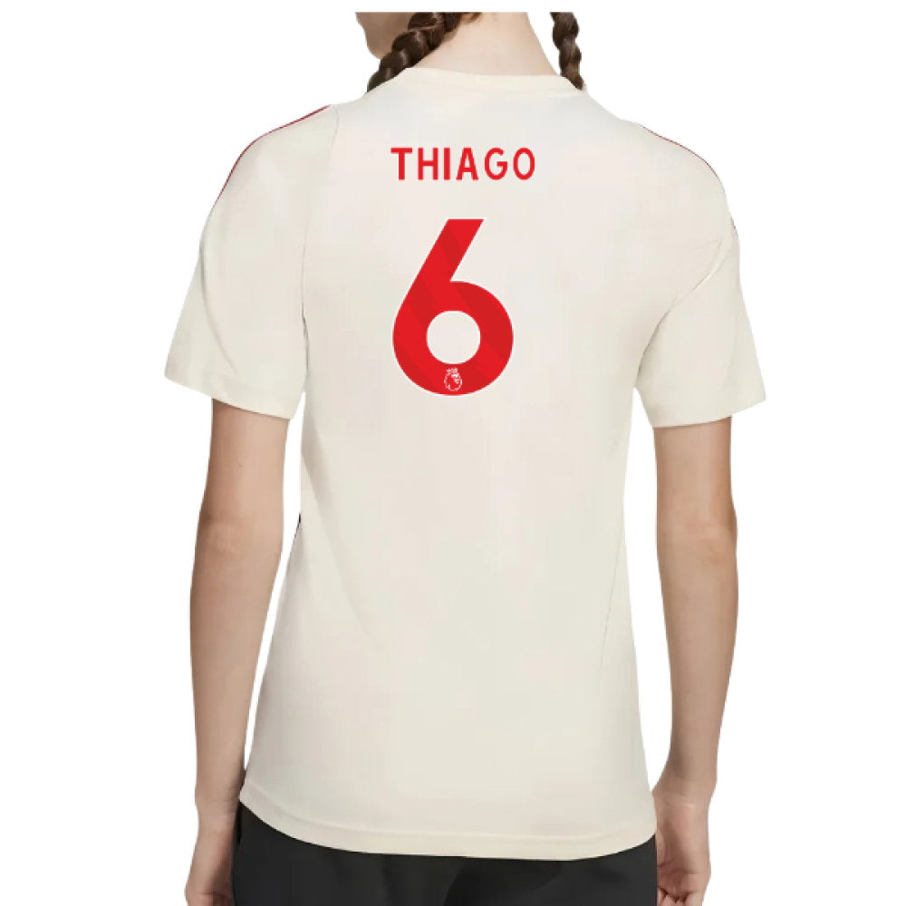 2025-2026 Liverpool Training Tee (White) - Kids (Thiago 6)_0