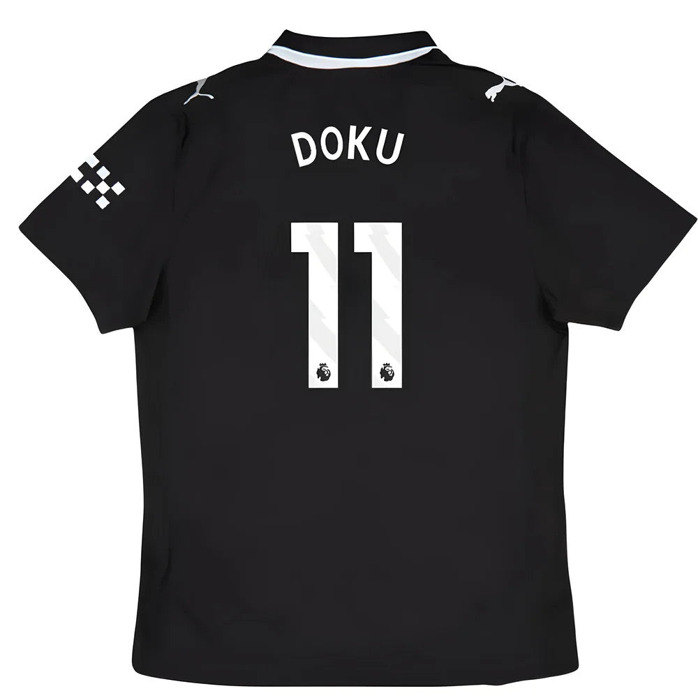 2025-2026 Man City Authentic Away Shirt (Doku 11)_0