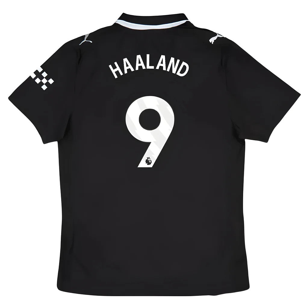 2025-2026 Man City Authentic Away Shirt (Haaland 9)_0