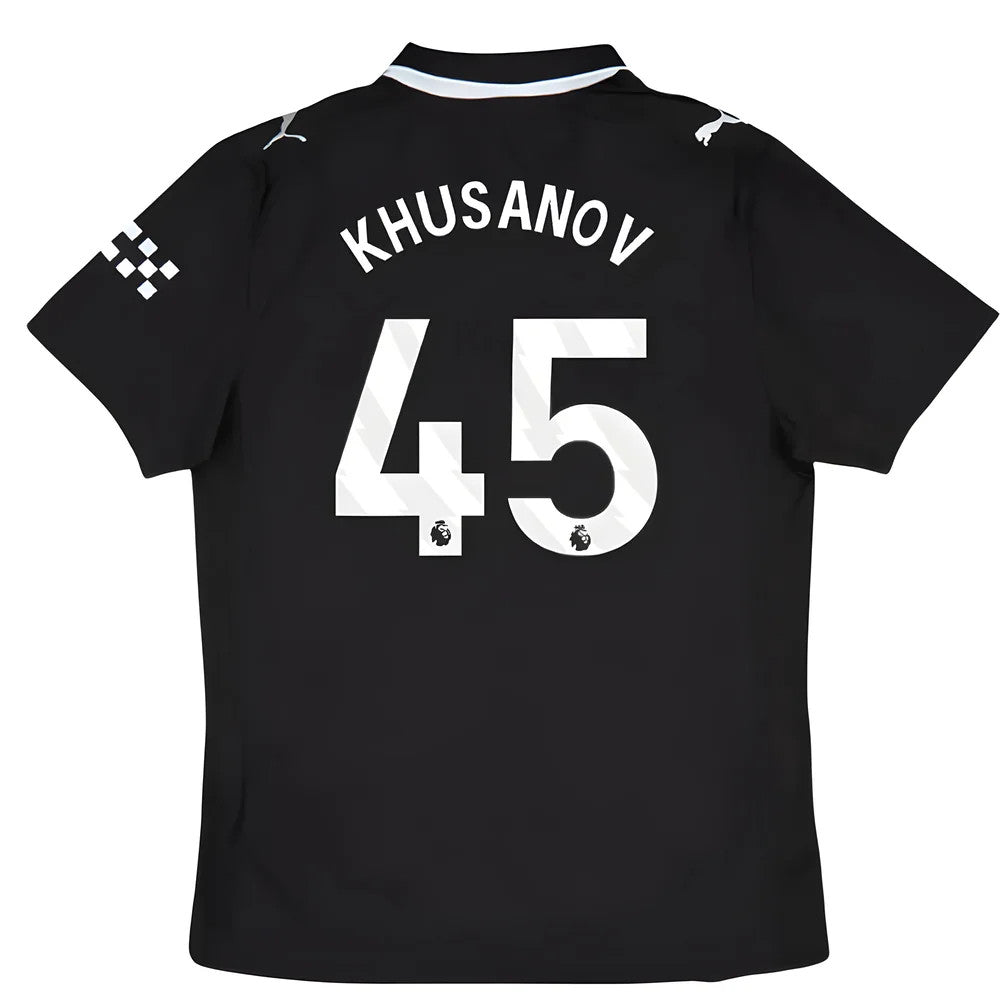 2025-2026 Man City Authentic Away Shirt (Khusanov 45)_0