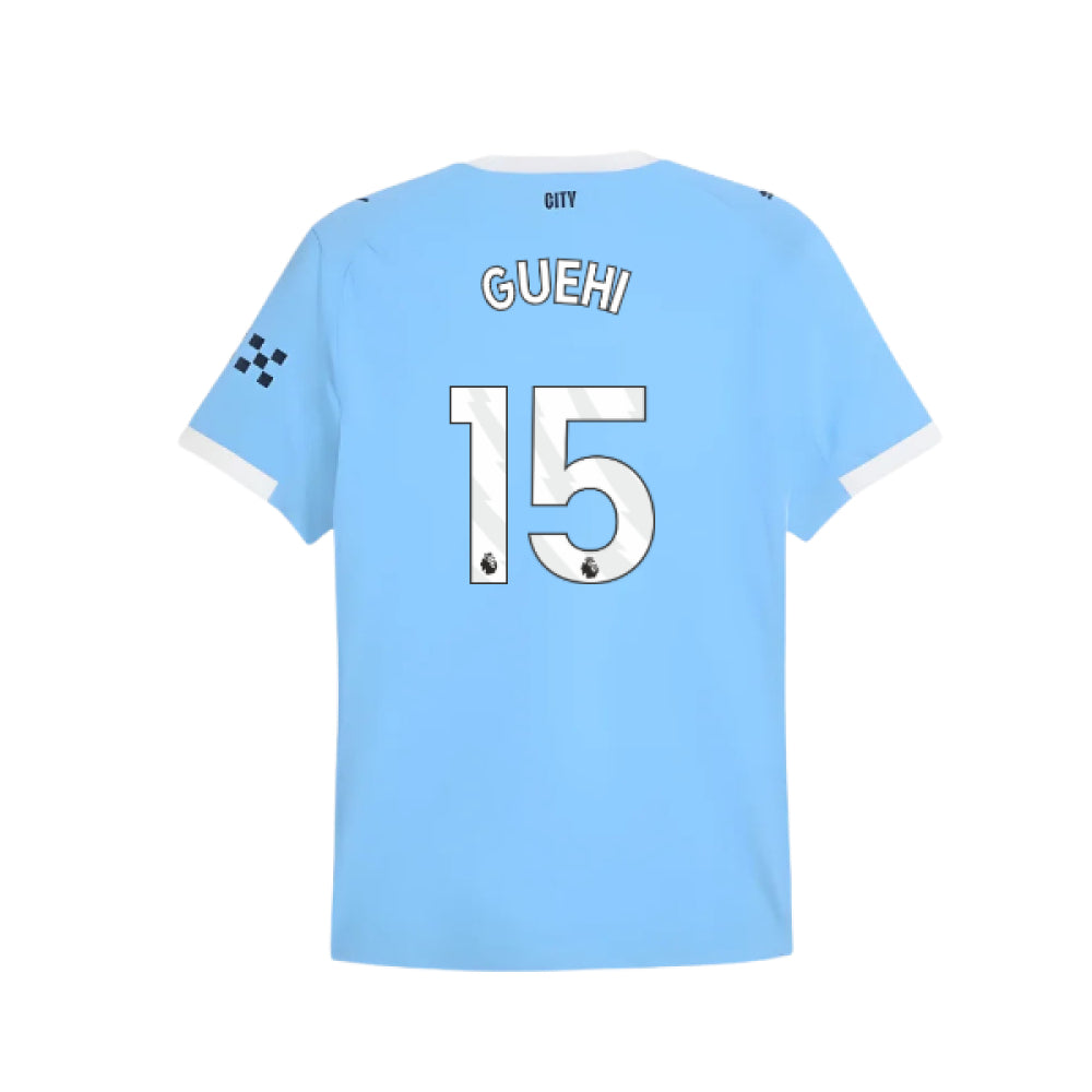 2025-2026 Man City Authentic Home Shirt (Guehi 15)_0