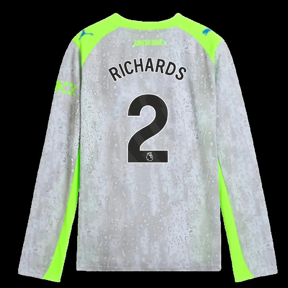 2025-2026 Man City Long Sleeve Third Shirt (Kids) (Richards 2)_0