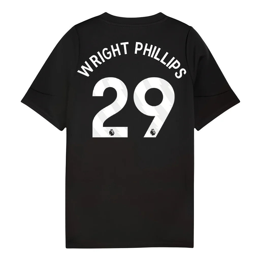 2025-2026 Man City Training Jersey (Black) - Kids (Wright Phillips 29)_0