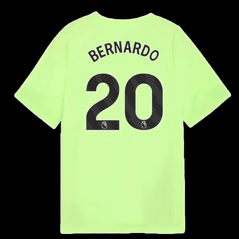 2025-2026 Man City Training Jersey (Fizzy Apple) - Kids (Bernardo 20)_0