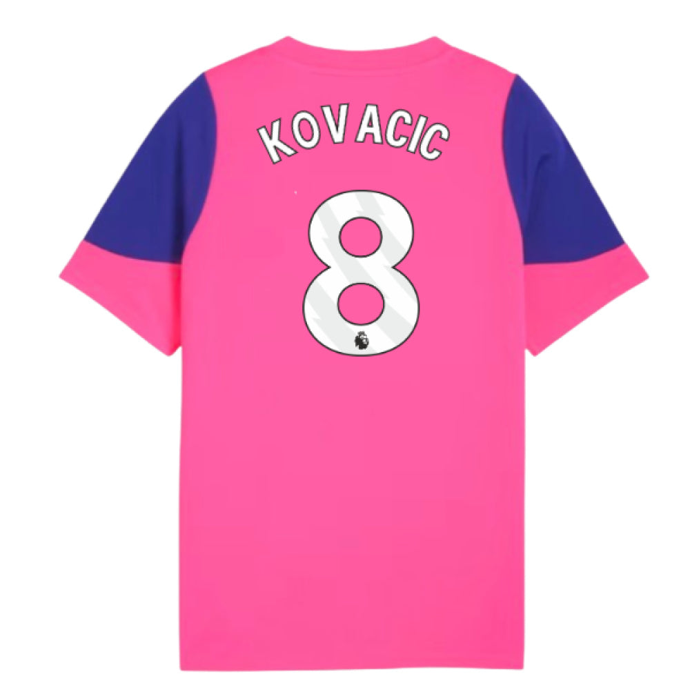 2025-2026 Man City Training Jersey (Fluro Pink) - Kids (Kovacic 8)_0