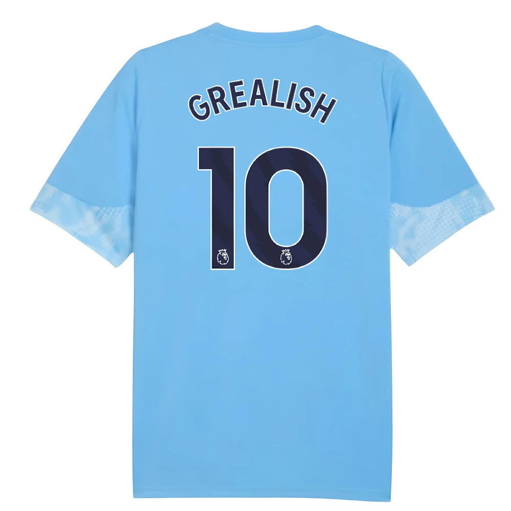 2025-2026 Man City Training Jersey (Light Blue) - Kids (Grealish 10)_0